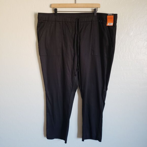 Buffalo David Bitton Soft Tencel Pull-On Drawstring Pant Black Size Mens XXL NEW - Picture 1 of 10